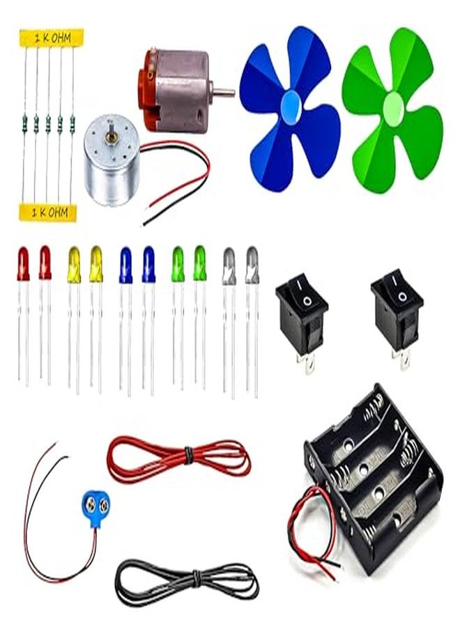 CodifyMonk DIY Electronics Project Kit for Kids | Learn LED Circuits, DC Motor & Switches | STEM Science Kit for Beginners (8+) - Image 2